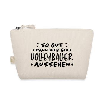 Volleyball Lustige Spruch Beachvolleyball Geschenk - Bio-Täschchen - Natur - Vorne