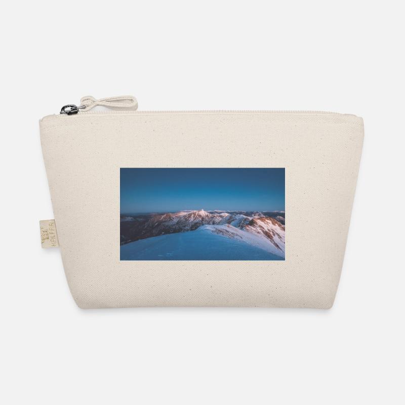 Alpenglow on Agrafa Mountain Range Organic Pouch