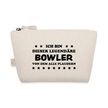 Bowling Spruch Bowlingspieler Fun Bowler Geschenk - Bio-Täschchen - Natur - Vorne