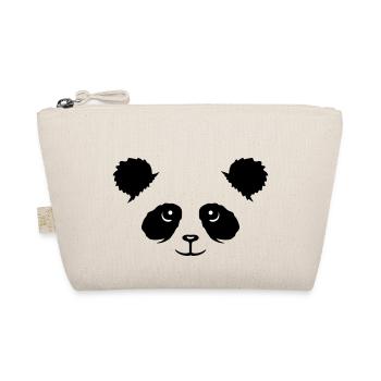 Panda Bear Face Mignon Tête Mignon Sourire Mignon Nice - Trousse biologique - nature - Devant
