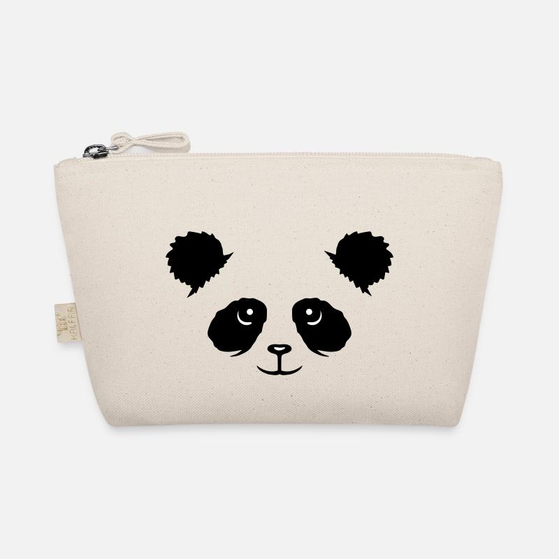 Panda Bear Face Mignon Tête Mignon Sourire Mignon Nice Trousse biologique