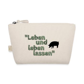 Leben und Leben lassen 2.0 - Bio-Täschchen - Natur - Vorne
