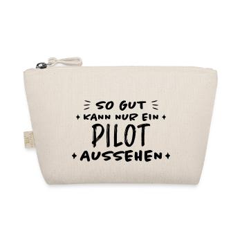 Pilot Lustige Spruch Flug Flugsport Pilot Geschenk - Bio-Täschchen - Natur - Vorne
