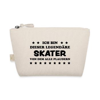 Skater Spruch Fun Skating Sprüche Skater Geschenk - Bio-Täschchen - Natur - Vorne