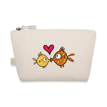 Fish kiss, kissing fish - Organic Pouch - nature - Front