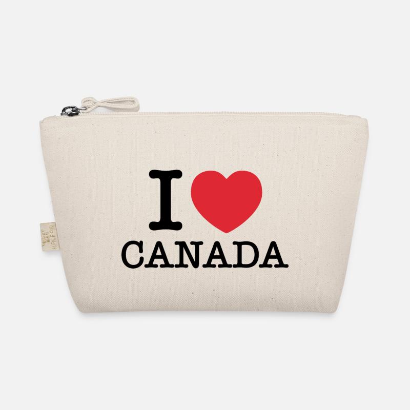 Ich liebe Kanada | Kanada | I Heart Kanada - Bio-Täschchen - Natur