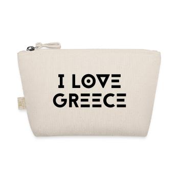 I LOVE GREECE - Organic Pouch - nature - Front