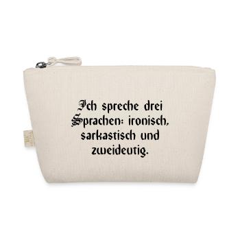 Lustiger Spruch - Bio-Täschchen - Natur - Vorne