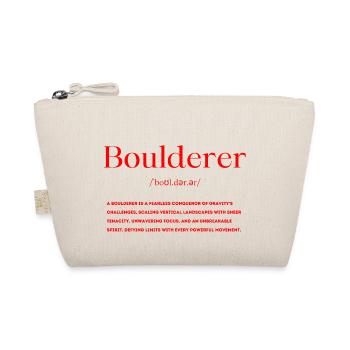 Boulderer Definition - Bio-Täschchen - Natur - Vorne