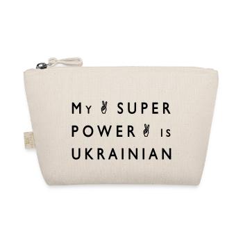 My Super Power is Ukrainian - Bio-Täschchen - Natur - Vorne