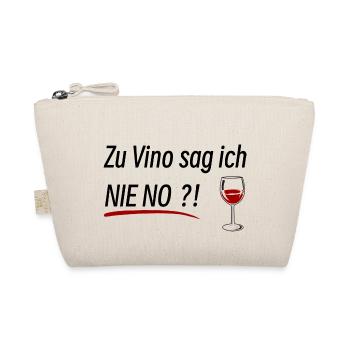 Wein Trinken Lustig - Bio-Täschchen - Natur - Vorne