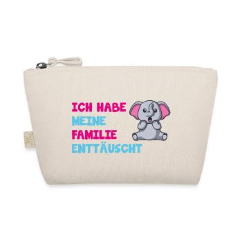Ich habe meine Familie enttäuscht - Bio-Täschchen - Natur - Vorne
