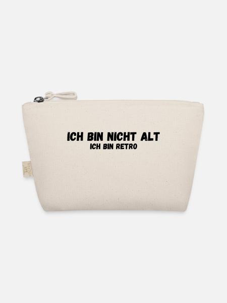 Ich bin nicht alt ich bin retro - Bio-Täschchen - Natur