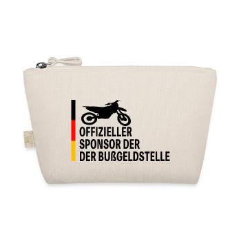 Motorcross Offizieller Sponsor der Bußgeldstelle - Bio-Täschchen - Natur - Vorne