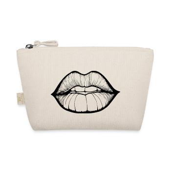 Lips, mouth, kissing lips - Organic Pouch - nature - Front