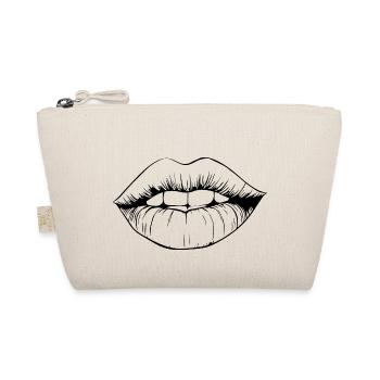 Lips, mouth, kissing lips - Organic Pouch - nature - Front