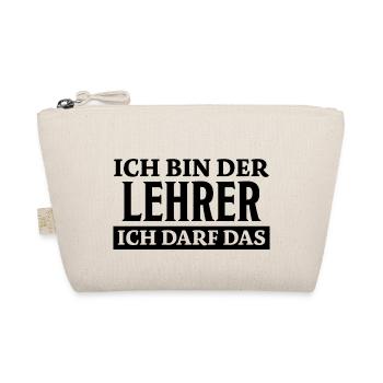 Lehrer Spruch Unterricht Lustiges Lehrer Geschenk - Bio-Täschchen - Natur - Vorne