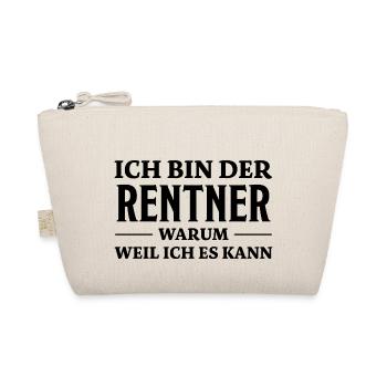 Rentner Spruch Rente Ruhestand Rentner Geschenk - Bio-Täschchen - Natur - Vorne