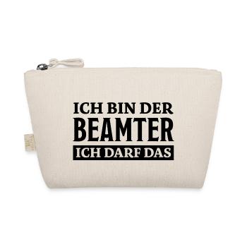 Beamter Spruch Verbeamtung Büro Beamten Geschenk - Bio-Täschchen - Natur - Vorne