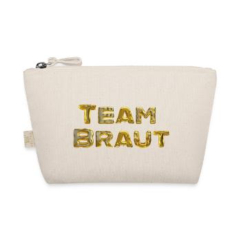 Team Braut GOLD - Bio-Täschchen - Natur - Vorne