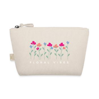 Blumige Vibes - Geschenkidee - Bio-Täschchen - Natur - Vorne