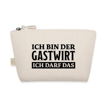 Gastwirt Spruch Kneipe Wirt Fun Gastwirt Geschenk - Bio-Täschchen - Natur - Vorne