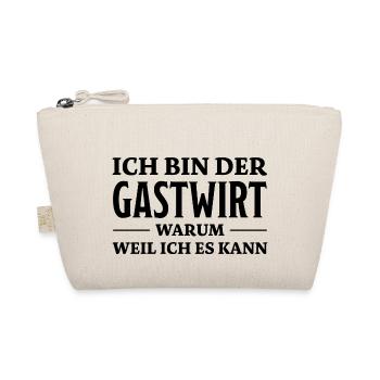 Gastwirt Spruch Kneipe Wirt Fun Gastwirt Geschenk - Bio-Täschchen - Natur - Vorne