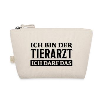 Tierarzt Spruch Beruf Lustiges Tierarzt Geschenk - Bio-Täschchen - Natur - Vorne