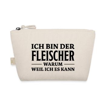 Fleischer Spruch Metzger Lustig Fleischer Geschenk - Bio-Täschchen - Natur - Vorne