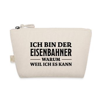 Eisenbahner Spruch Lokführer Eisenbahner Geschenk - Bio-Täschchen - Natur - Vorne