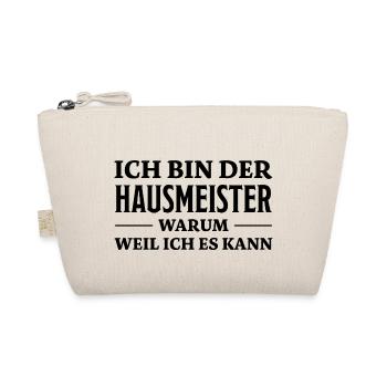 Hausmeister Spruch Lustiges Hausmeister Geschenk - Bio-Täschchen - Natur - Vorne