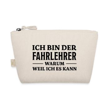 Fahrlehrer Spruch Lustige Fahrschullehrer Geschenk - Bio-Täschchen - Natur - Vorne