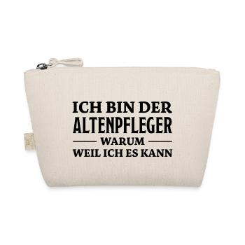 Altenpfleger Spruch Lustiges Altenpfleger Geschenk - Bio-Täschchen - Natur - Vorne