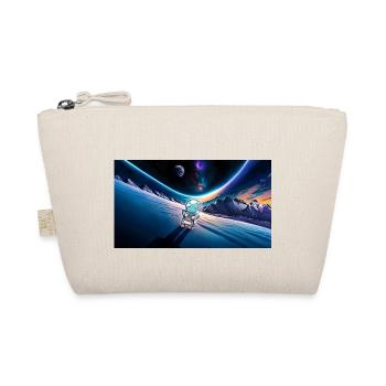 hugadino astronaut dino, cute dinosaur - Organic Pouch - nature - Front
