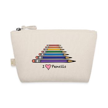 J’adore les crayons - Trousse biologique - nature - Devant