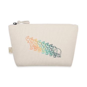Vintage elephant - Organic Pouch - nature - Front
