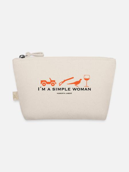 Simple woman by Huberta® - Bio-Täschchen - Natur - Vorne