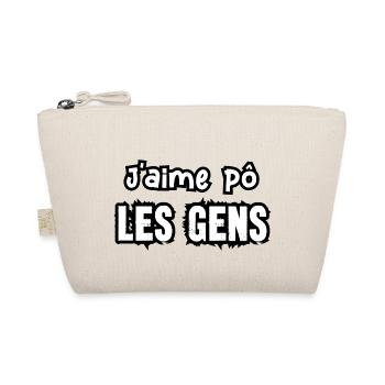 j'aime pô les gens - Trousse biologique - nature - Devant