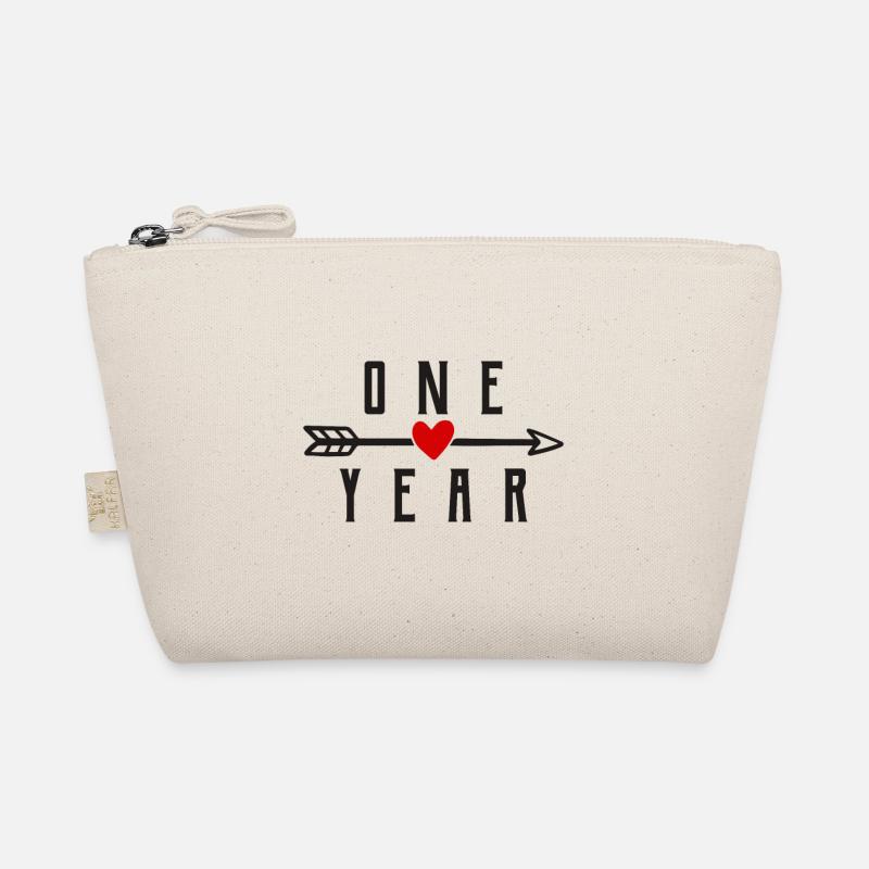 1 Year First Wedding Anniversary Relationship Organic Pouch