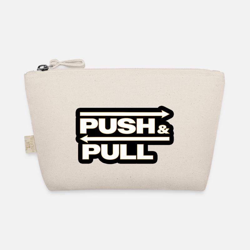 Push and Pull black Bio-Täschchen