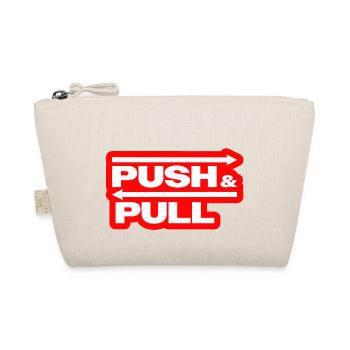 Push and Pull Red - Bio-Täschchen - Natur - Vorne