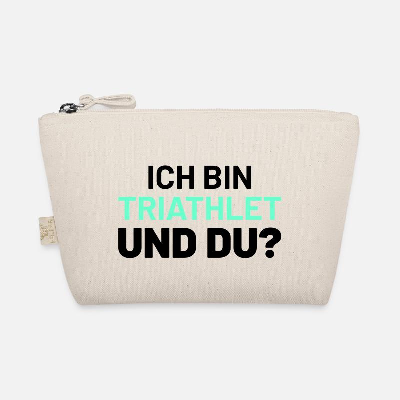ich bin triathlet und du Bio-Täschchen