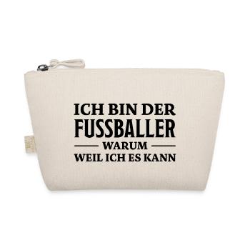 Fußballer Spruch Tor Lustiges Fussballer Geschenk - Bio-Täschchen - Natur - Vorne