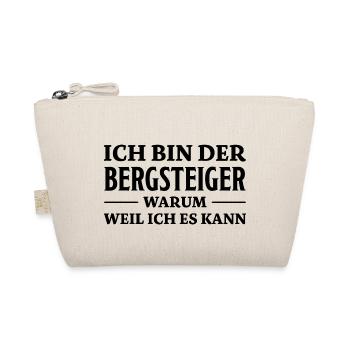 Bergsteiger Spruch Lustiges Bergsteiger Geschenk - Bio-Täschchen - Natur - Vorne