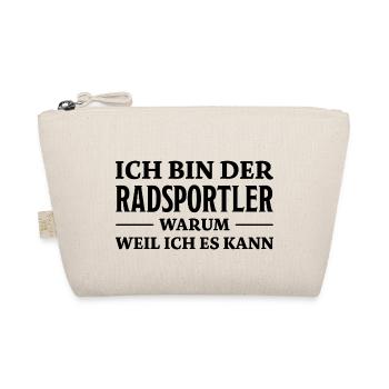 Radsportler Mountainbike Bike Fun Fahrrad Geschenk - Bio-Täschchen - Natur - Vorne