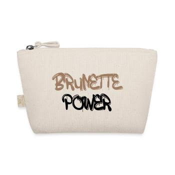 cool t-shirt design for brunettes - Organic Pouch - nature - Front
