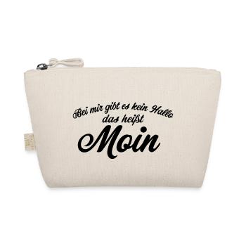 Lustiger Spruch Moin Geschenk - Bio-Täschchen - Natur - Vorne