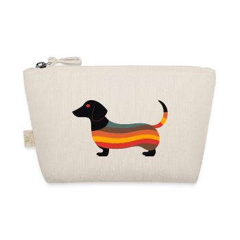 Dachshund 1970s (no1) - Bio-Täschchen - Natur - Vorne
