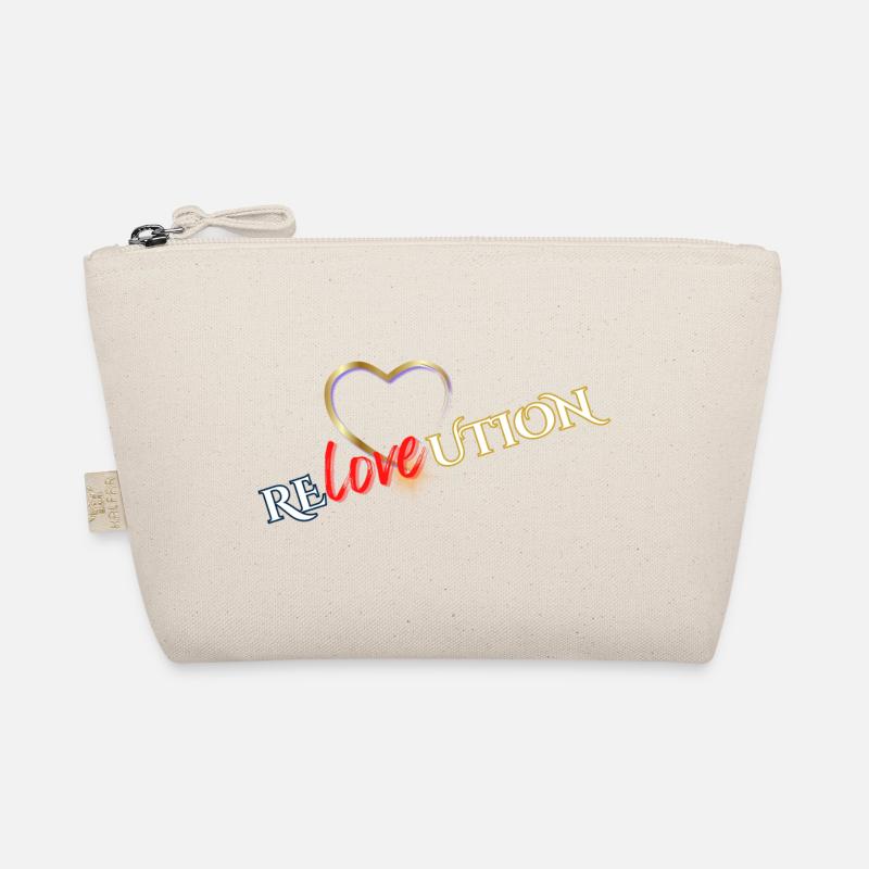 Liebevolution Heart Rose Typo Organic Pouch