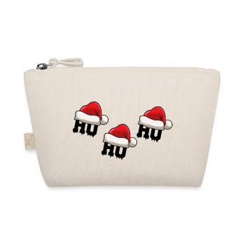 weihnachtsmütze ho ho ho - Bio-Täschchen - Natur - Vorne